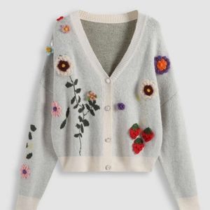 NWT floral sweater